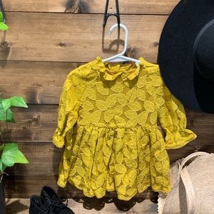Toddler Mustard Yellow Dress
